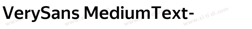 VerySans MediumText字体转换